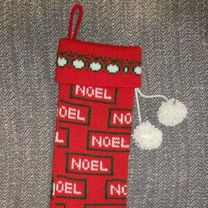 Vintage noel Christmas stocking